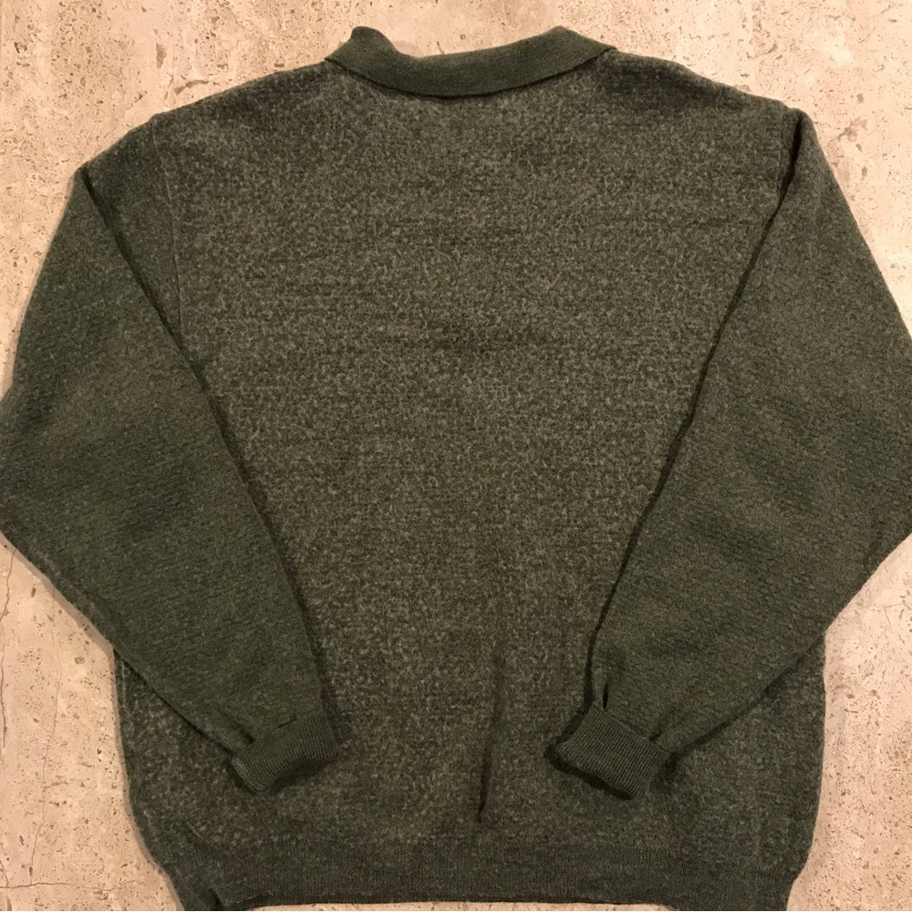 Geoffrey Beene Green Wool Sweater size XL - Picture 5 of 5